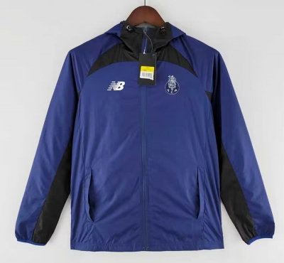 2526 por-to dark blue windbreaker jacket S-XXL